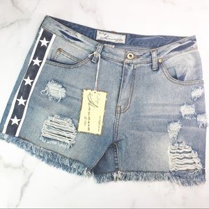 Vintage Havana Stars Boyfriend Shorts NWT Size 27